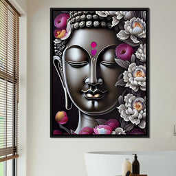 Buddha Face 03 - NicheCanvas