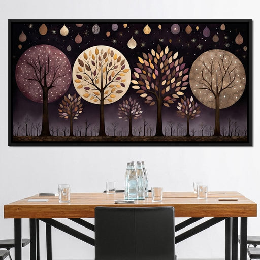 Violet Forest Four Seasons Canvas Print