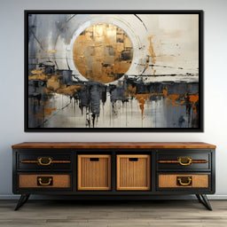 Golden Lunar Reflections - Tanni Cylon - NicheCanvas