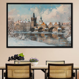 Winters Breath Over Prague - NicheCanvas