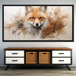 Acrylic Fox in a Fawn Whisker Dream - NicheCanvas