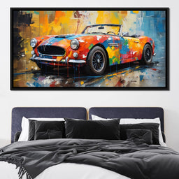 Pink Covertible - RiderArt - NicheCanvas