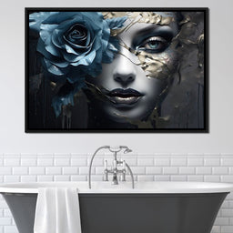 Ethereal Metallic Bloom - NicheCanvas