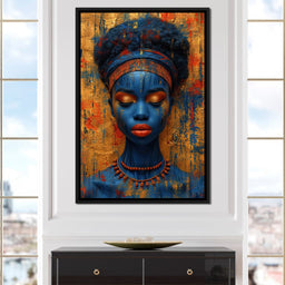 Sapphire Dreams Golden Peace - NicheCanvas