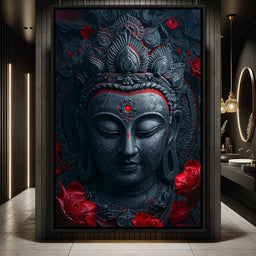 Buddha's Crimson Nirvana - NicheCanvas