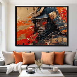 Samurai Solitude in Battle - NicheCanvas