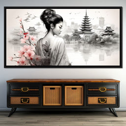 Ethereal Geisha Serenity - NicheCanvas