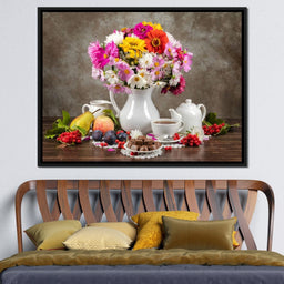 Flowers, Fruits, Chocolate & Coffee - NicheCanvas