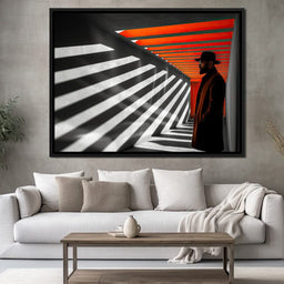 Shadows of Urban Sunrise - NicheCanvas