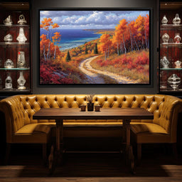 Autumnal Coastal Reverie - NicheCanvas