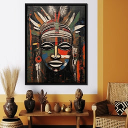 Tribal Mask 14 - Sakeem Gibbs - NicheCanvas