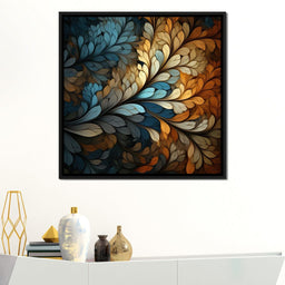 Mosaic Leaf Dreamscape - NicheCanvas