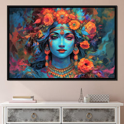 Lakshmi Floral Mural - NicheCanvas