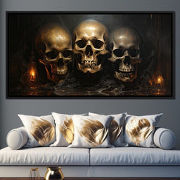 Gothic Symphony of the Skulls - Raven Blackwood - NicheCanvas