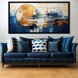 Golden Royal Geometric Harmony 15 - Wildrose Creations - NicheCanvas