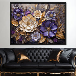 Glass Bloom in Golden Twilight - NicheCanvas