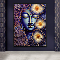Buddha Face 02 - NicheCanvas