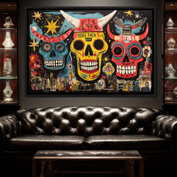 Tribal Skull Symphony - NicheCanvas