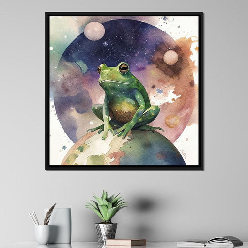 Frog - Astro Cruise - Ben Heine Canvas Print