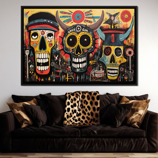 Vibrant Tribal Spirit Montage Canvas Print