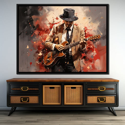 Guitarist Serenade Canvas Print