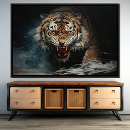 Angry Siberian Tiger - NicheCanvas