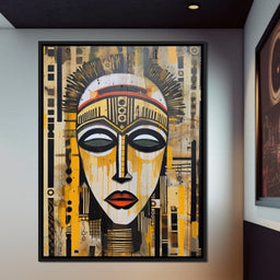 Tribal Mask 04 - Sakeem Gibbs - NicheCanvas