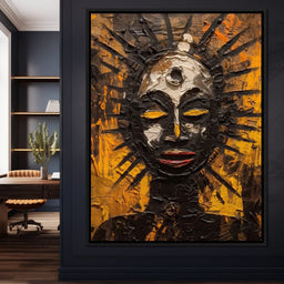 Tribal Mask 03 - Sakeem Gibbs - NicheCanvas