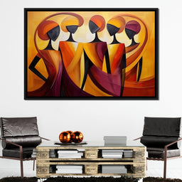 Golden Elegance in Abstract  - NicheCanvas