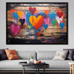 Spectrum of Embracing Hearts - NicheCanvas