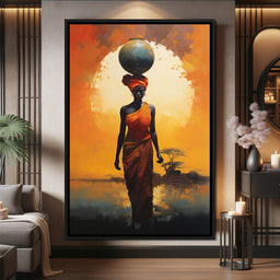 Amber Balance Horizon - NicheCanvas