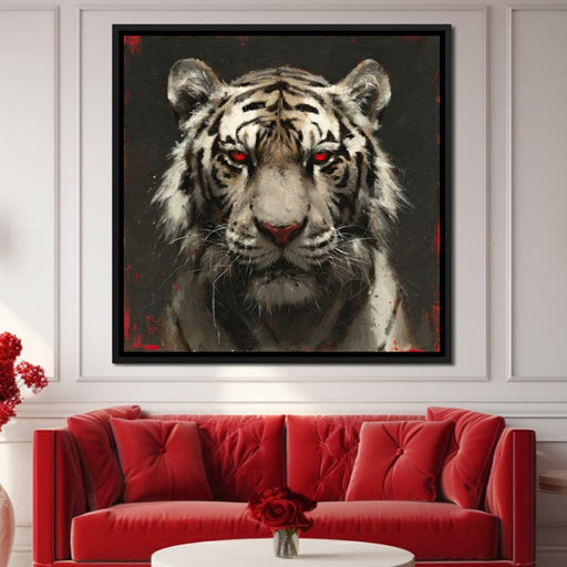 Tiger Red Gaze Canvas Print