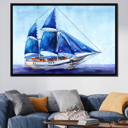 Blue Sails - NicheCanvas