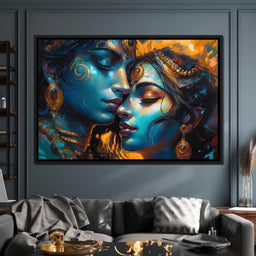 Radha & Krishna Love Story - NicheCanvas