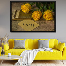 Yellow Roses - NicheCanvas