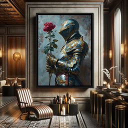 Knight of the Velvet Bloom - NicheCanvas