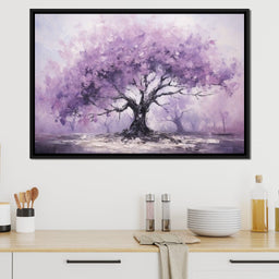 Blossoming Tree in Monochrome - NicheCanvas