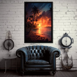 Breathtaking Sunset in California - NicheCanvas