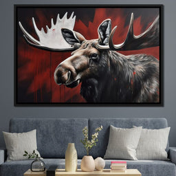Canadian Moose - NicheCanvas