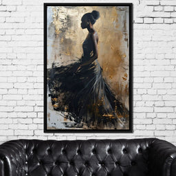 Golden Noir Elegance - NicheCanvas