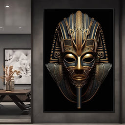 Regal Mask of the Golden Ruler - NicheCanvas