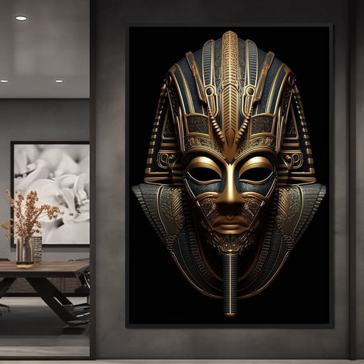 Regal Mask of the Golden Ruler Canvas Print