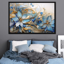 Luminous Floral Bloom - NicheCanvas