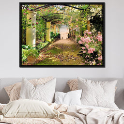 Floral Walkway - NicheCanvas