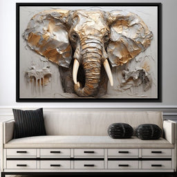 Silver Elephant - NicheCanvas