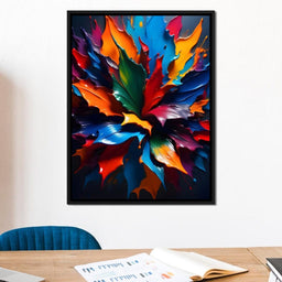 Paint Splatter Flower - Johanjjf - NicheCanvas