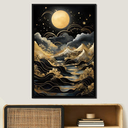 Golden Night in the Universe - NicheCanvas