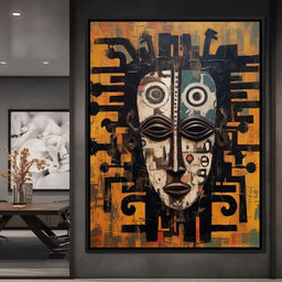 Tribal Mask 19 - Sakeem Gibbs - NicheCanvas