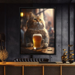 Cat Beer - Zenzdesign - NicheCanvas