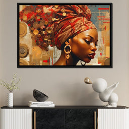 African Portrait Dingane - Sakeem Gibbs - NicheCanvas